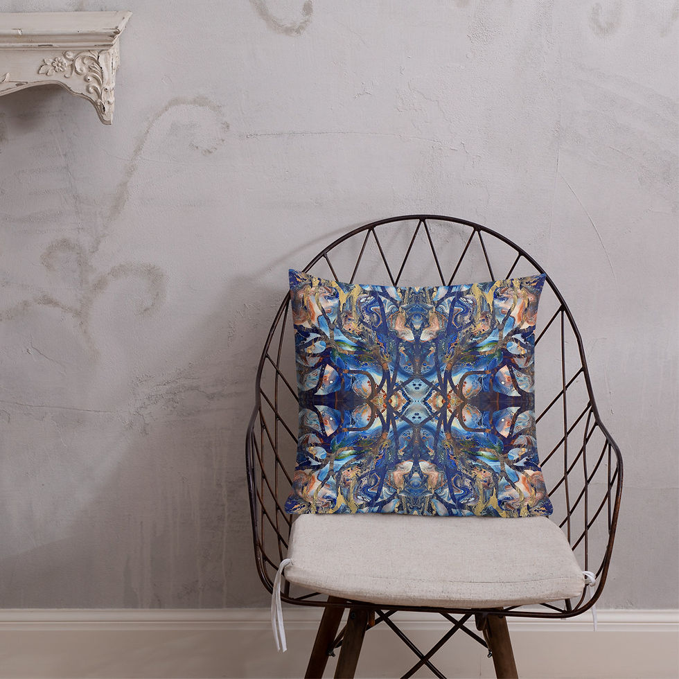Thumbnail: Cobalt on gold arabesque I