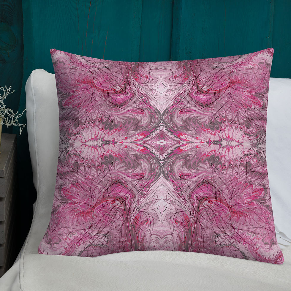 Thumbnail: Pink marbling swirls I