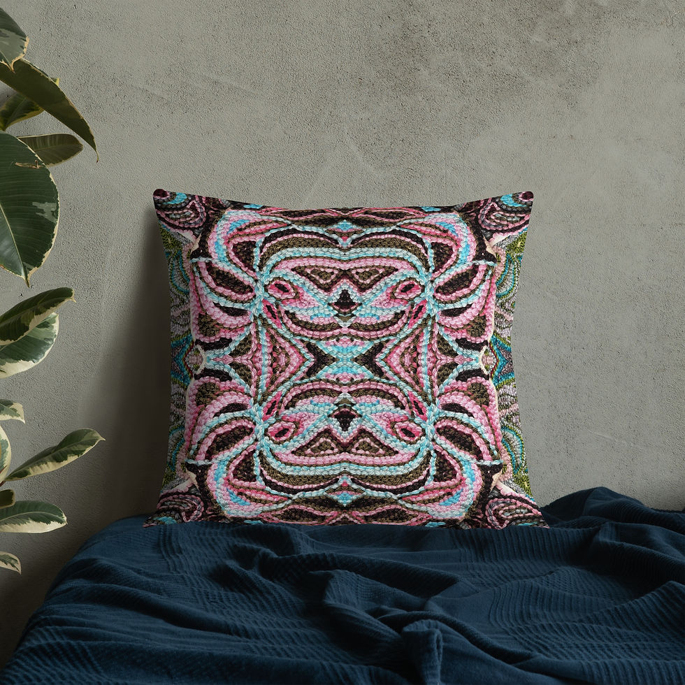 Thumbnail: Pink on turquoise mosaic