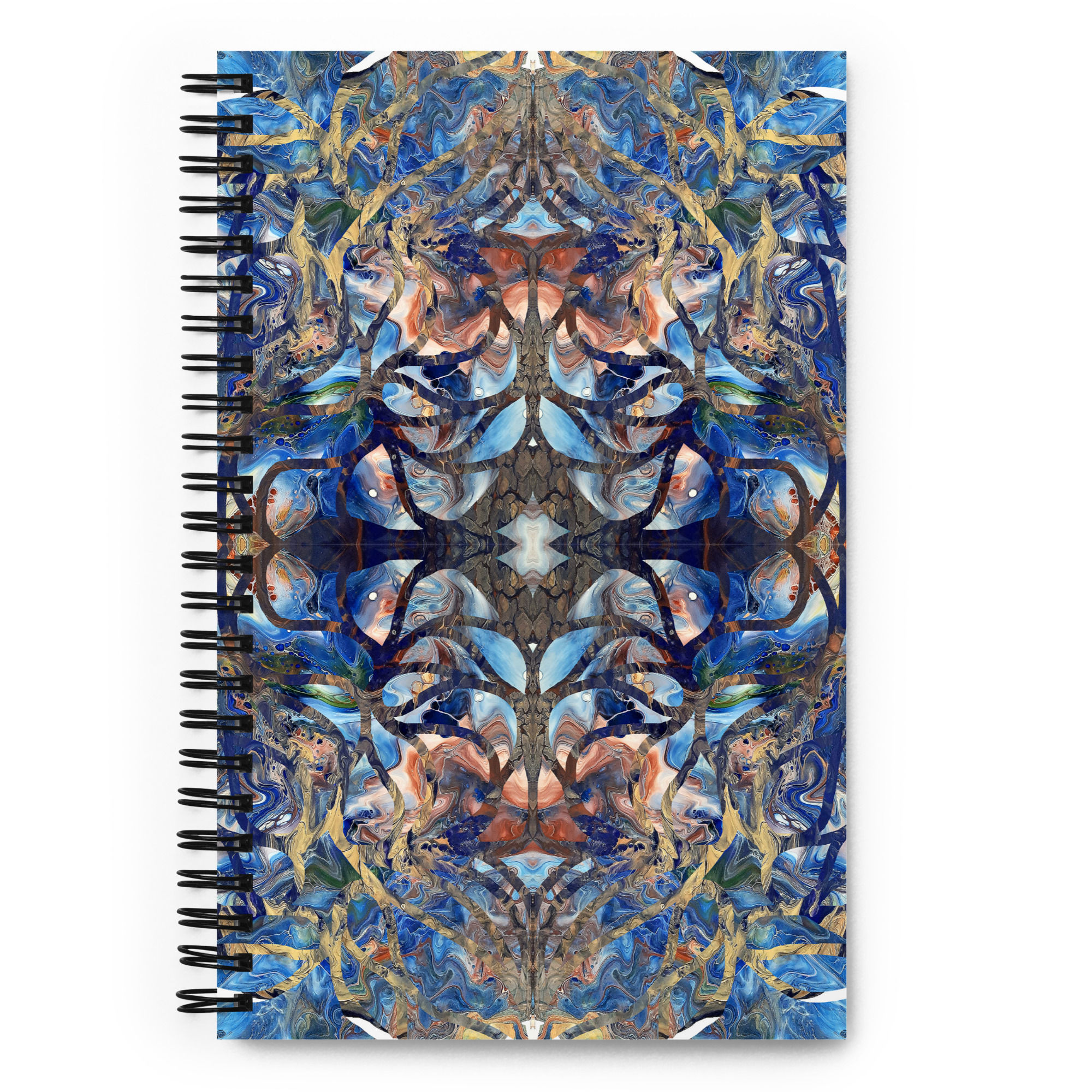 Cobalt on gold arabesque