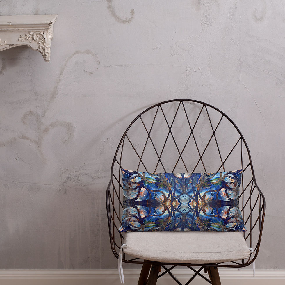 Thumbnail: Cobalt on gold arabesque I