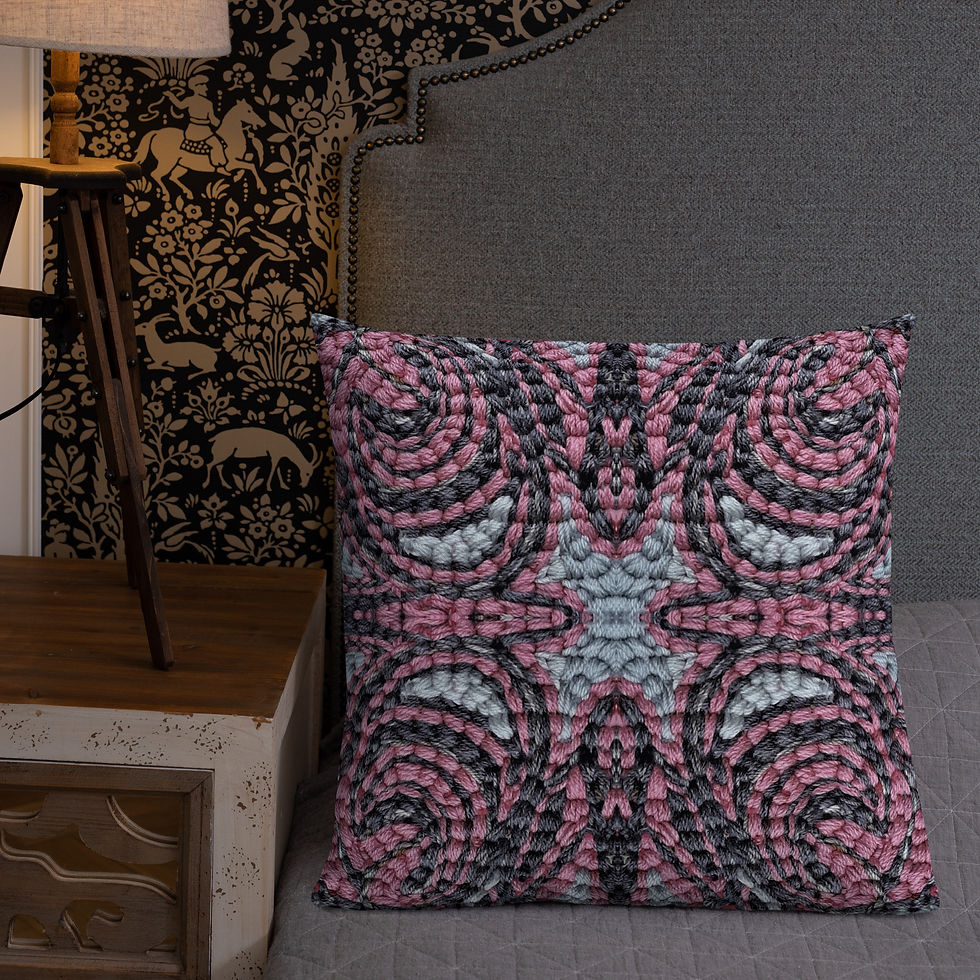 Thumbnail: Dusty pink on grey symmetry IV