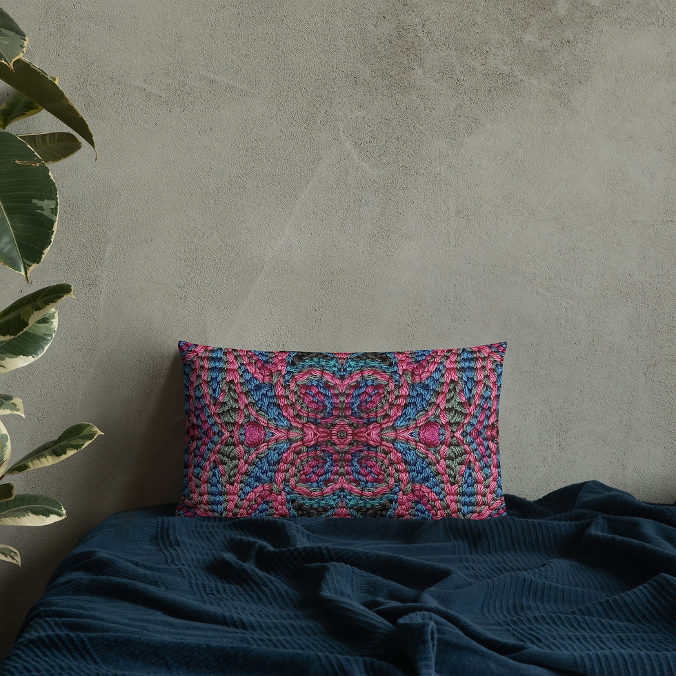 Thumbnail: Burgundy arabesque I