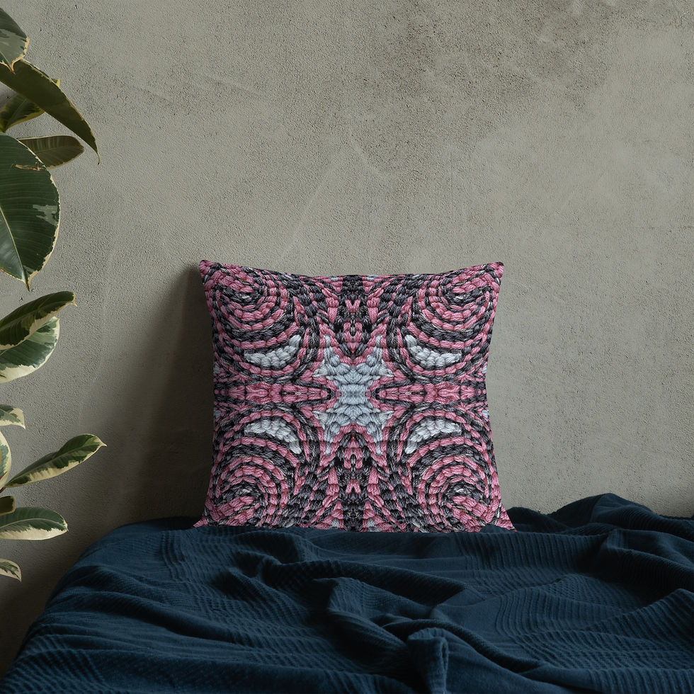 Thumbnail: Dusty pink on grey symmetry IV