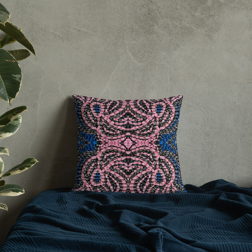 Thumbnail: Dusty pink embroidery IV
