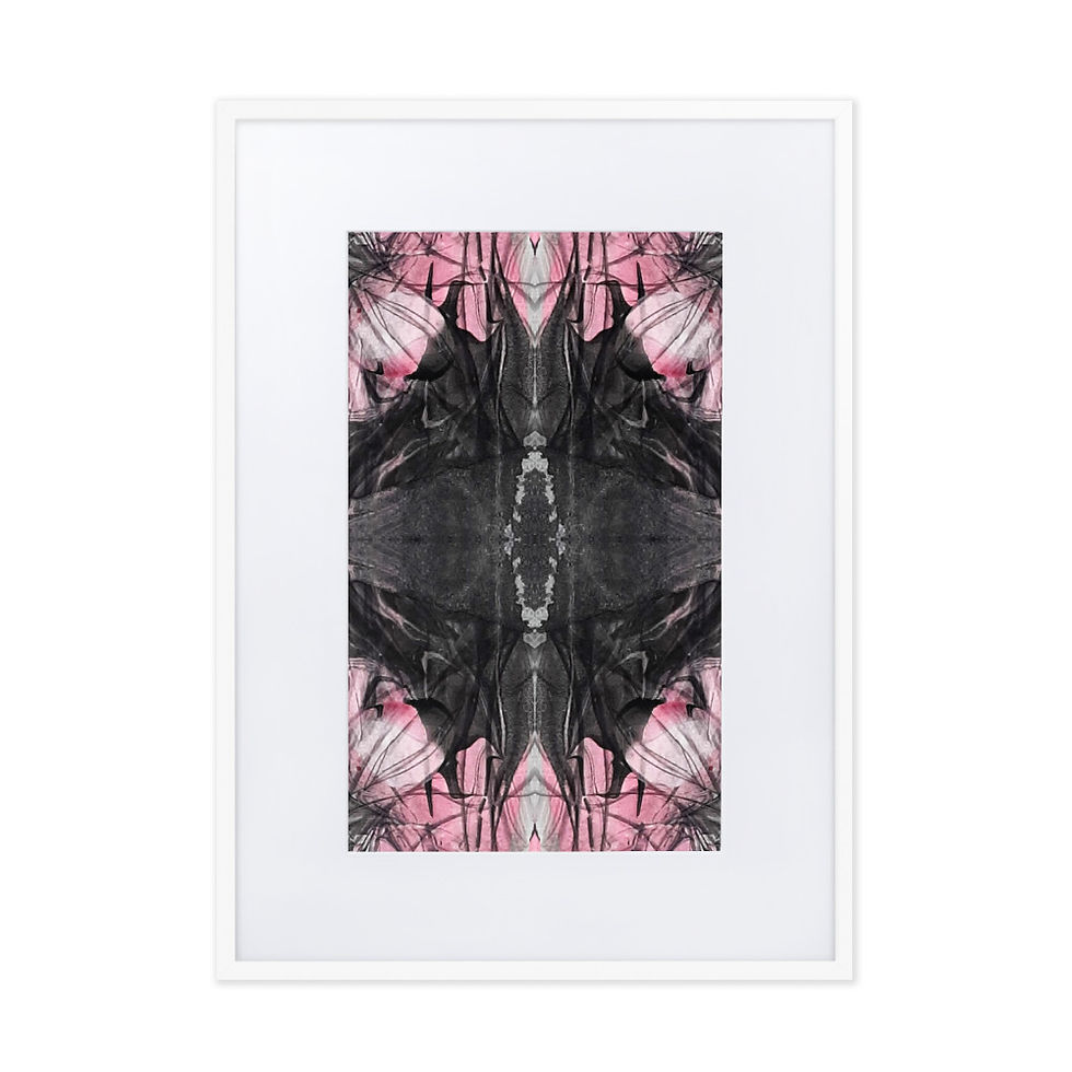 Thumbnail: Pink on grey arabesque