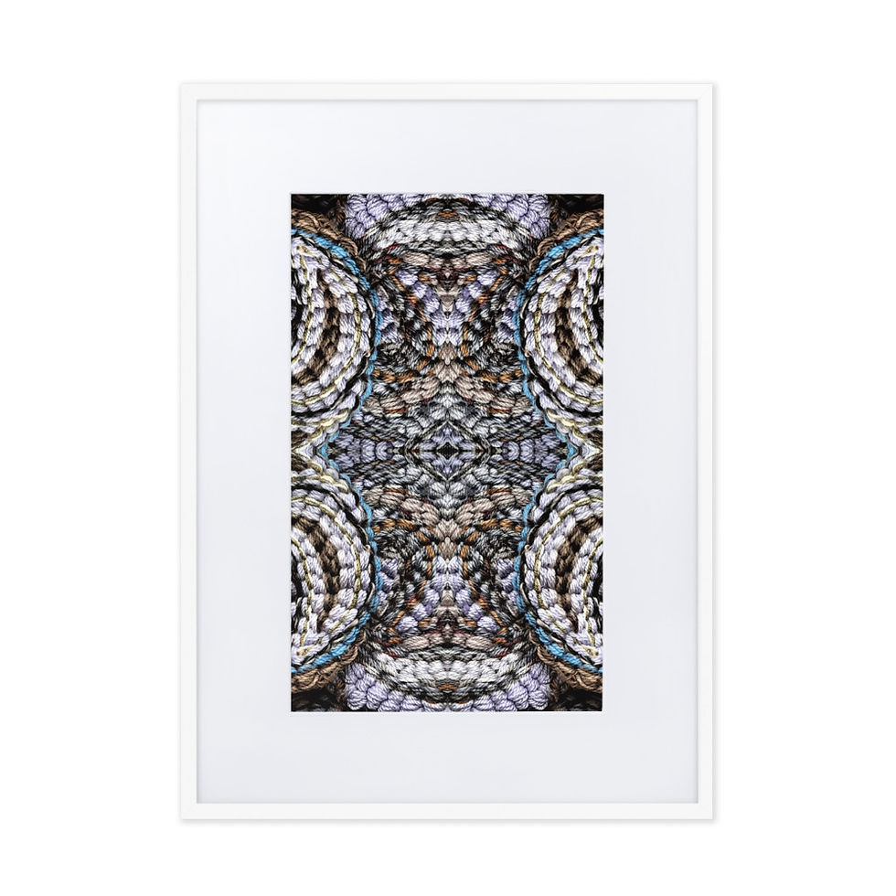 Thumbnail: Grey on turquoise arabesque