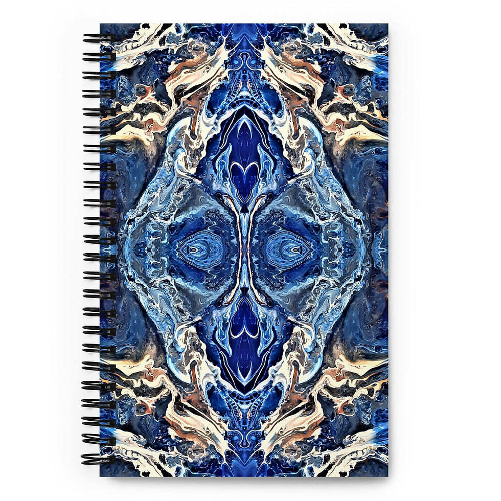 Cobalt on gold kaleidoscope III