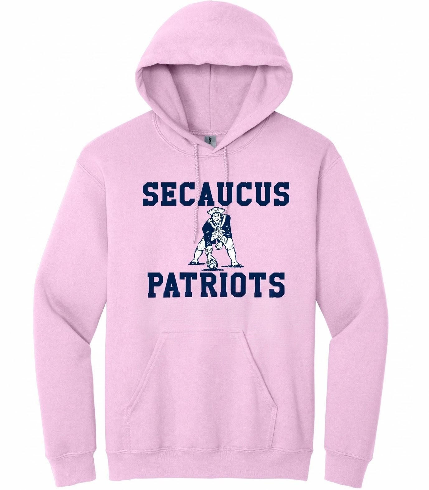 Pink Football Hooded Sweatshirt