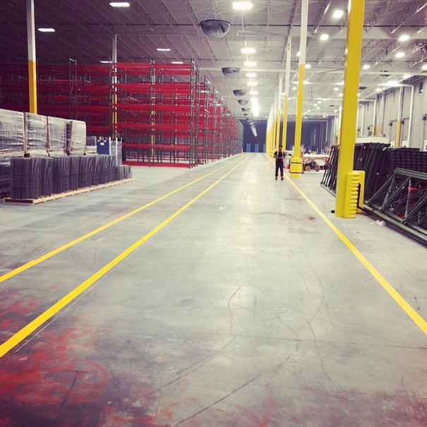 warehouse path line painting 