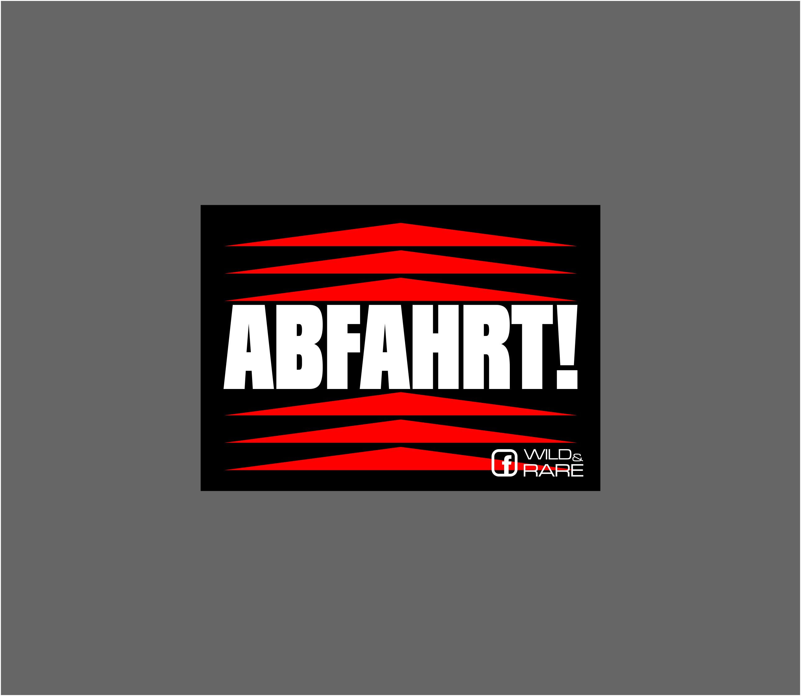 ABFAHRT PVC Banner