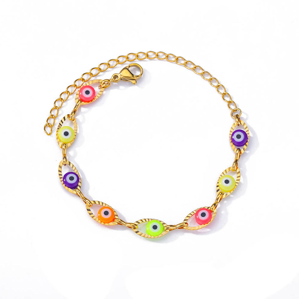 Thumbnail: Elegant Zircon Flowers Bracelet For Women Girls Charm Gold Color Stainless Steel