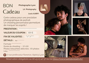 Carte cadeau photographe