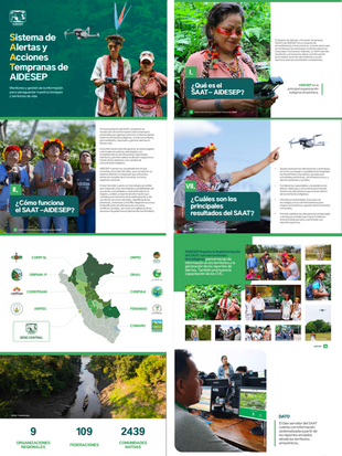 AIDESEP publication about the use of drones in defense of indigenous territories in the Peruvian Amazon.