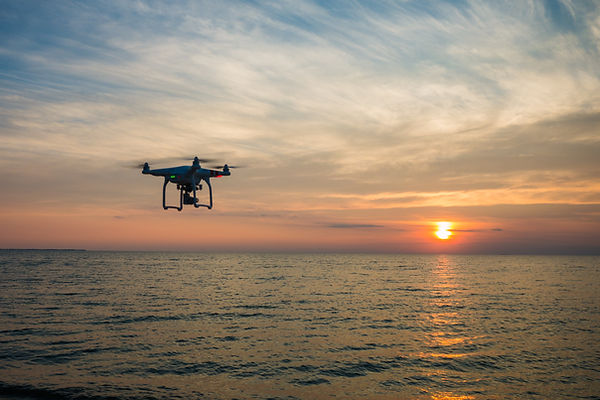 Drone Sea Sunset