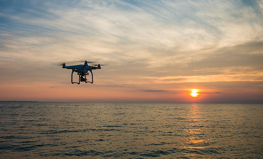Drone Above the Ocean