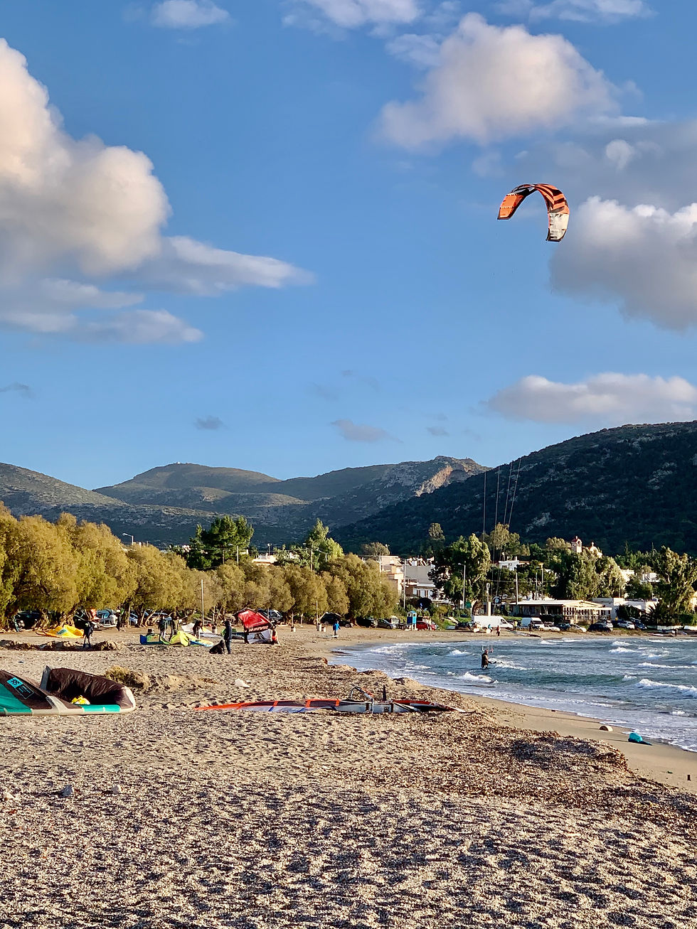 Water sports at Anavissos Bay