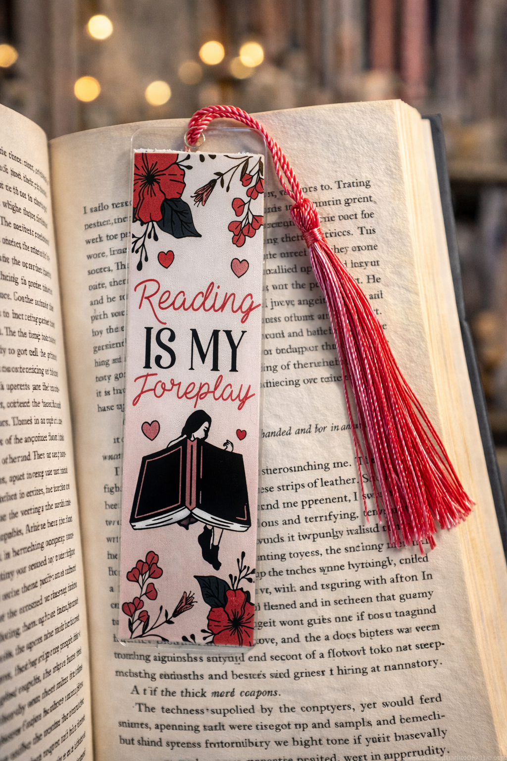 Bokmärke – “Reading is my foreplay” ❤️📖