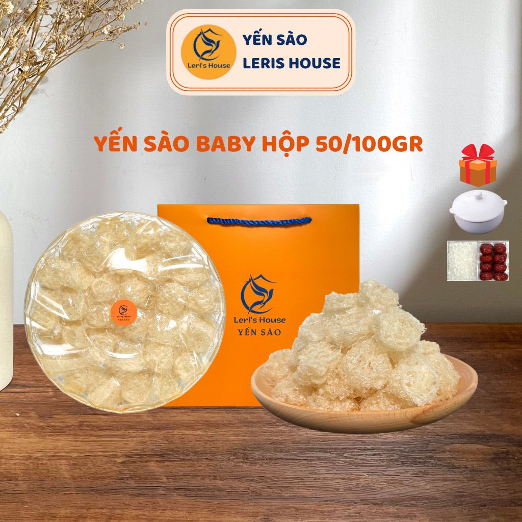 Yến baby sợi non hộp 50 gram và 100 gram
