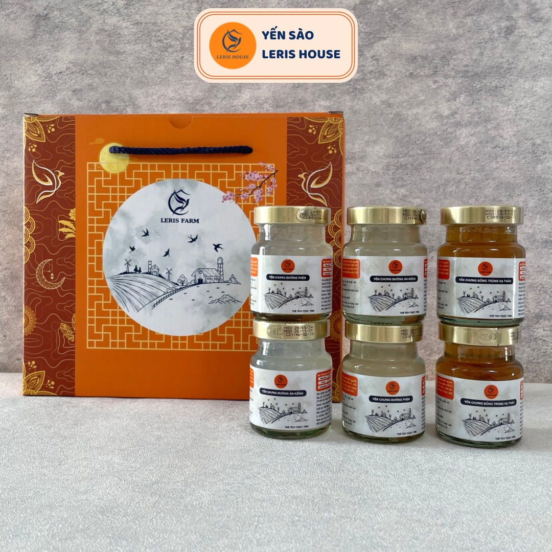 Yến hũ tiệt trùng Leris Farm