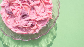 Pink kefir slaw.