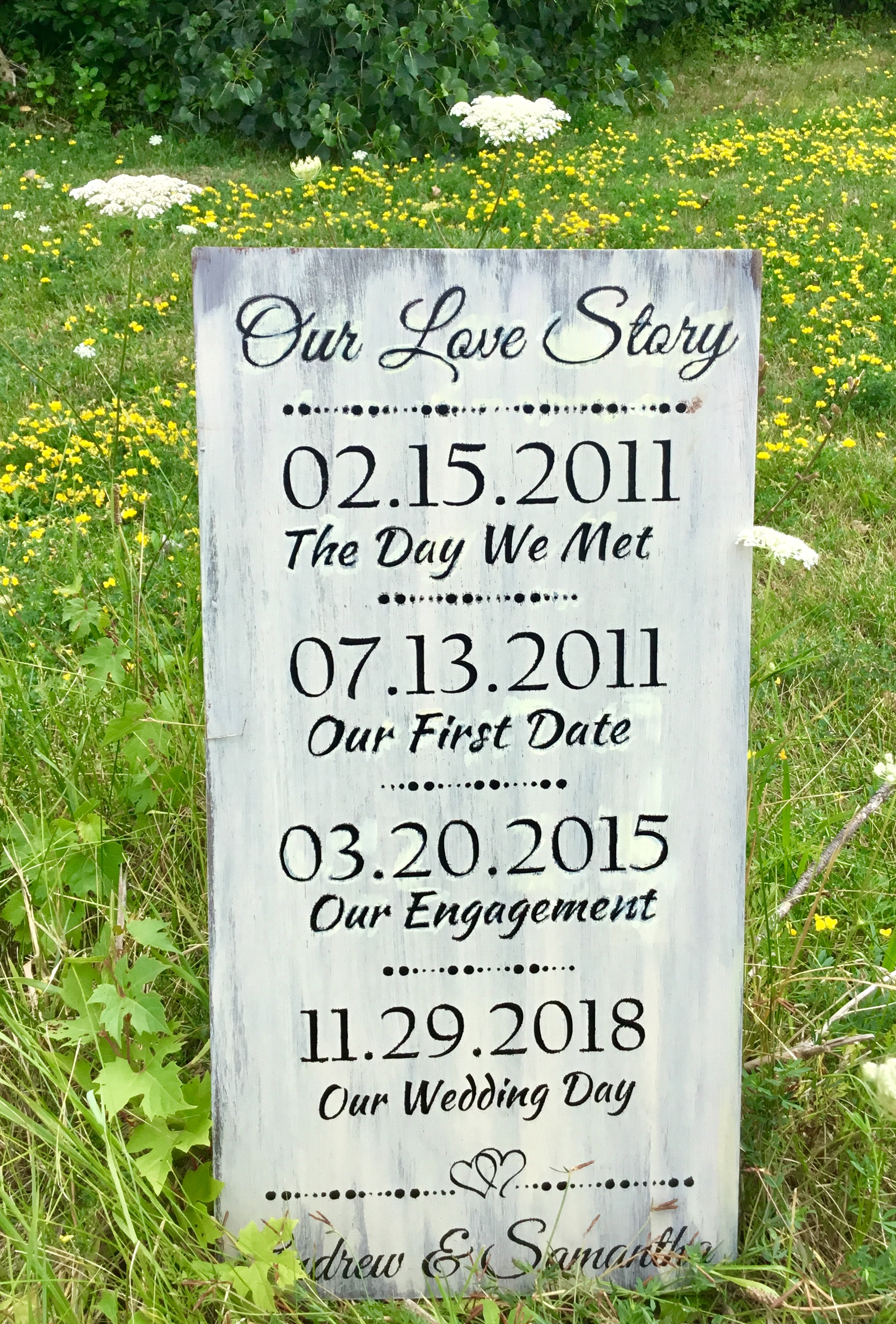 Our love story with dates