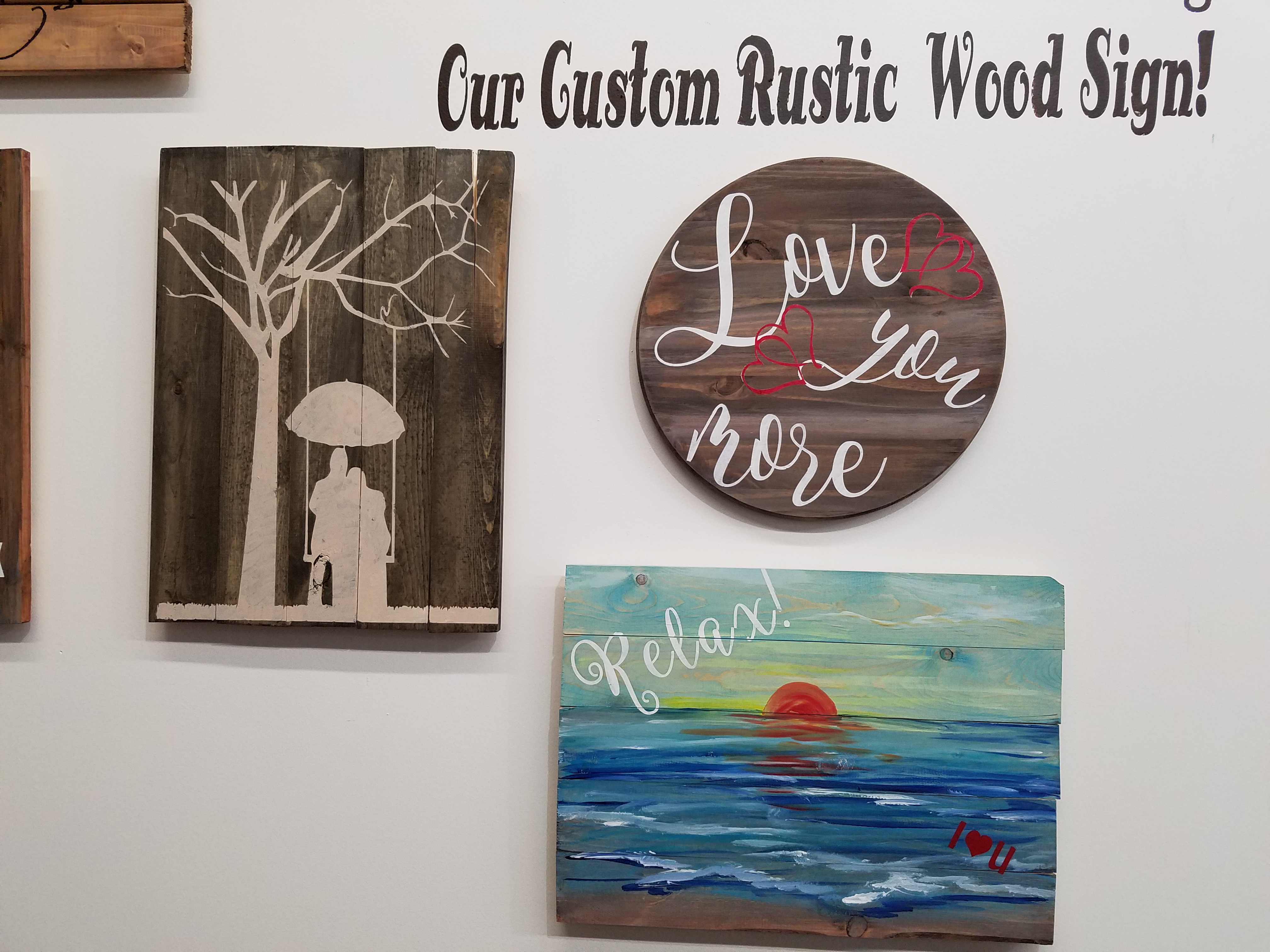 Custom Rustic Wood Signs