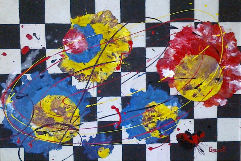Meteore su dama 70x100