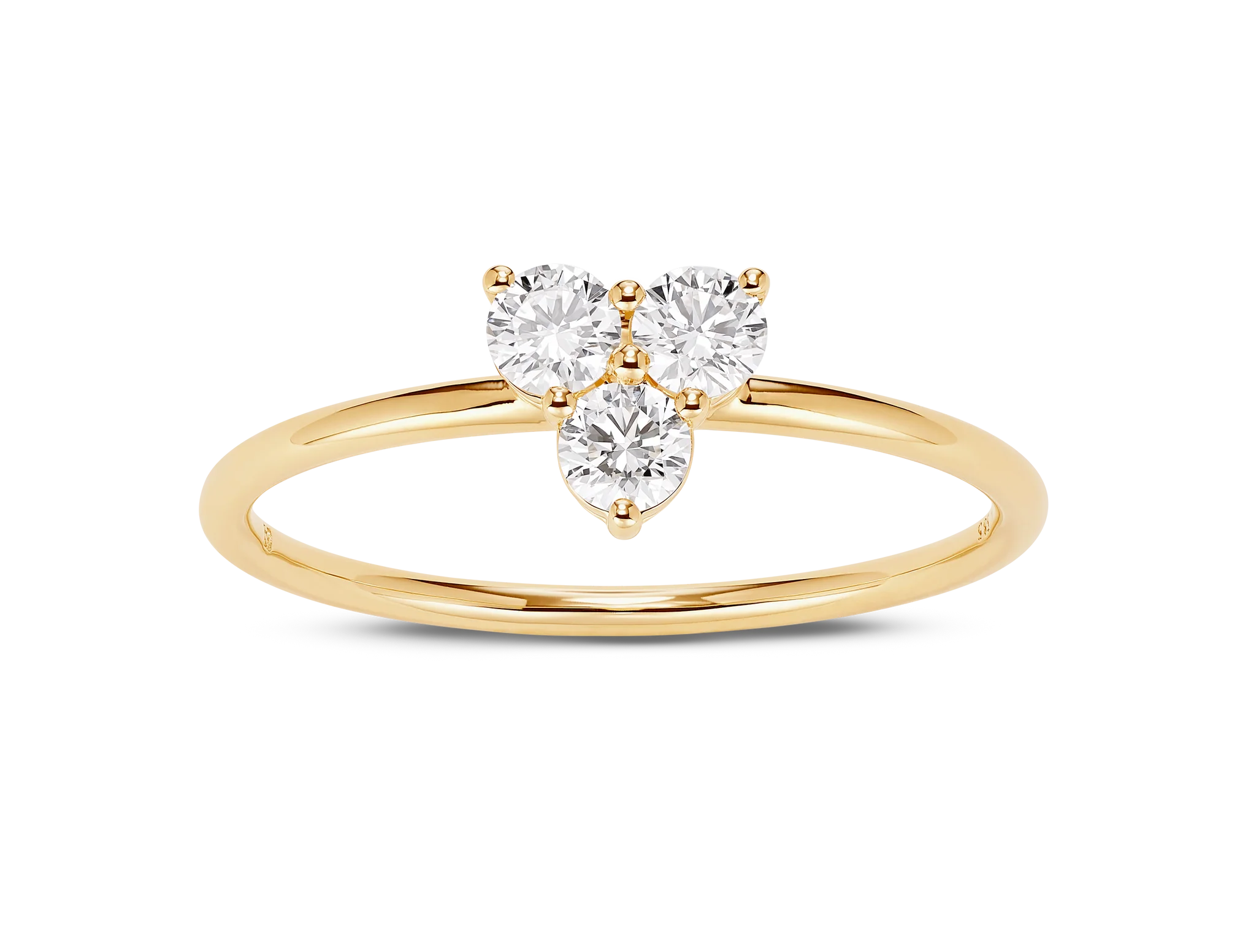 Lab-Grown Diamond ³⁄₁₀ct. Mini Trio Round Brilliant Ring.webp