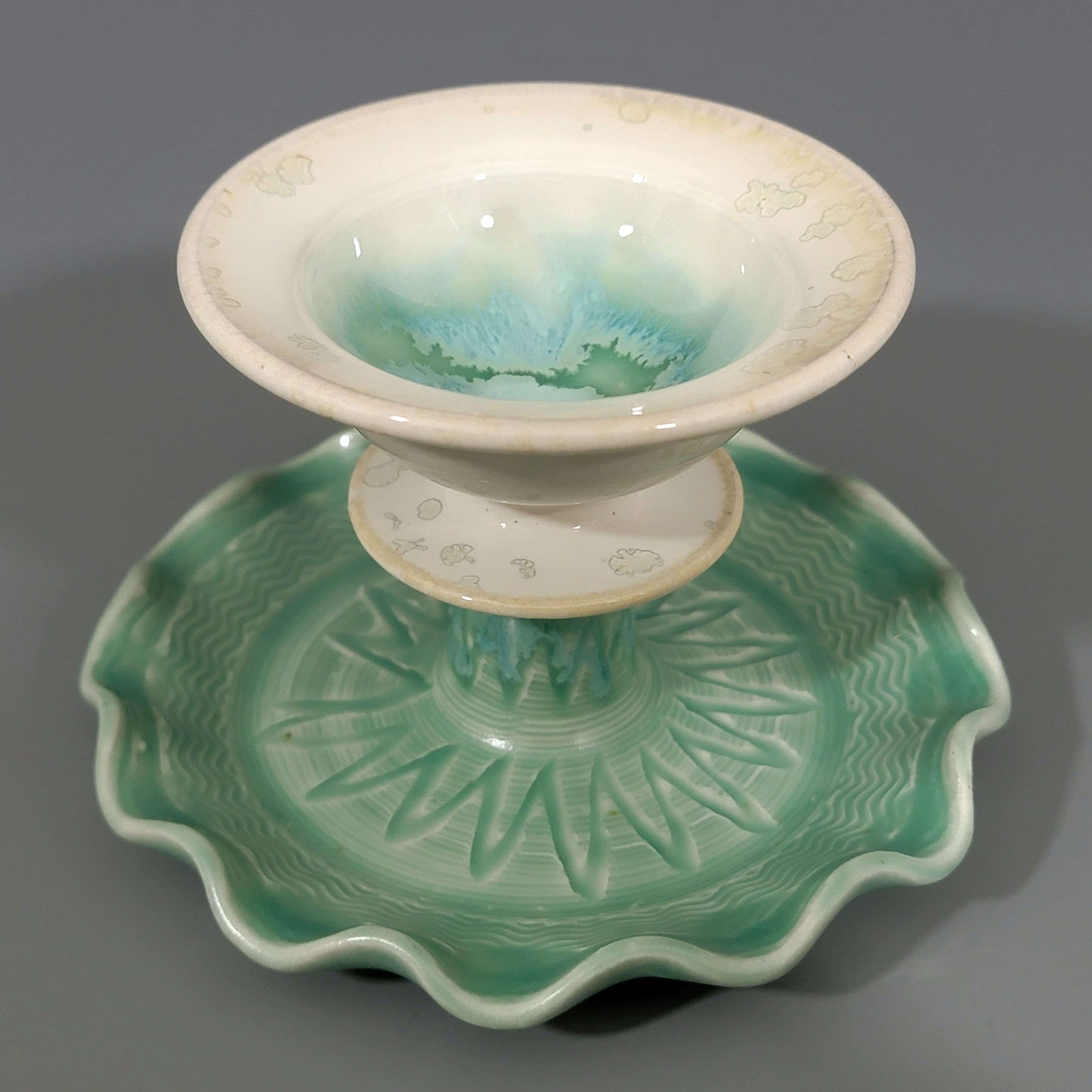 Green & Yellow Ring Dish #4