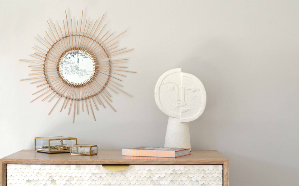 projet de décoratrice d'intérieur, élément de décoration beige