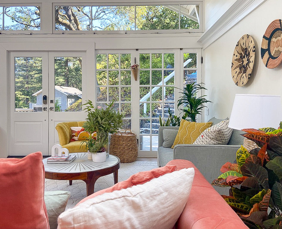 a house with color and light by interior designer