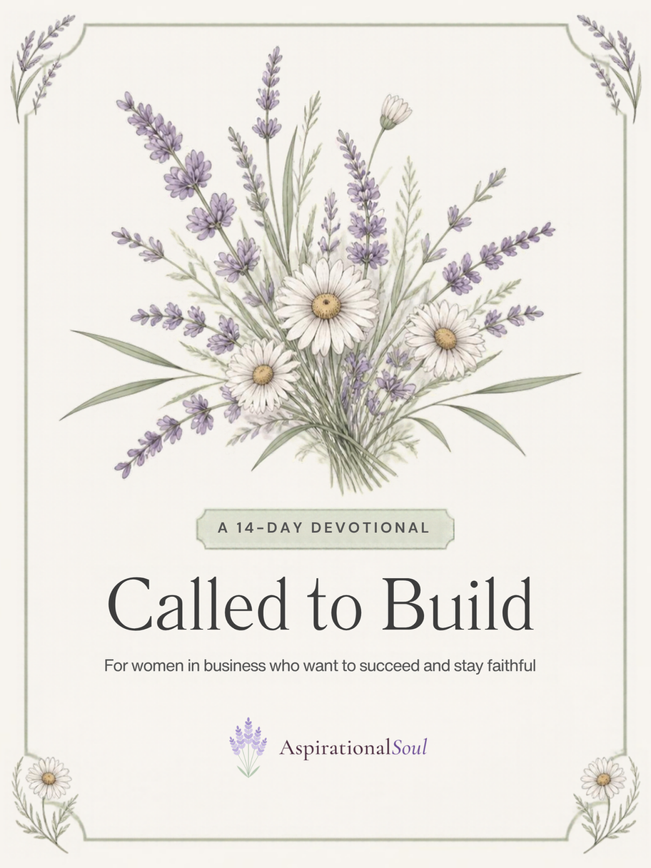 Cover of Called to Build, a 14-day devotional for women in business by Aspirational Soul