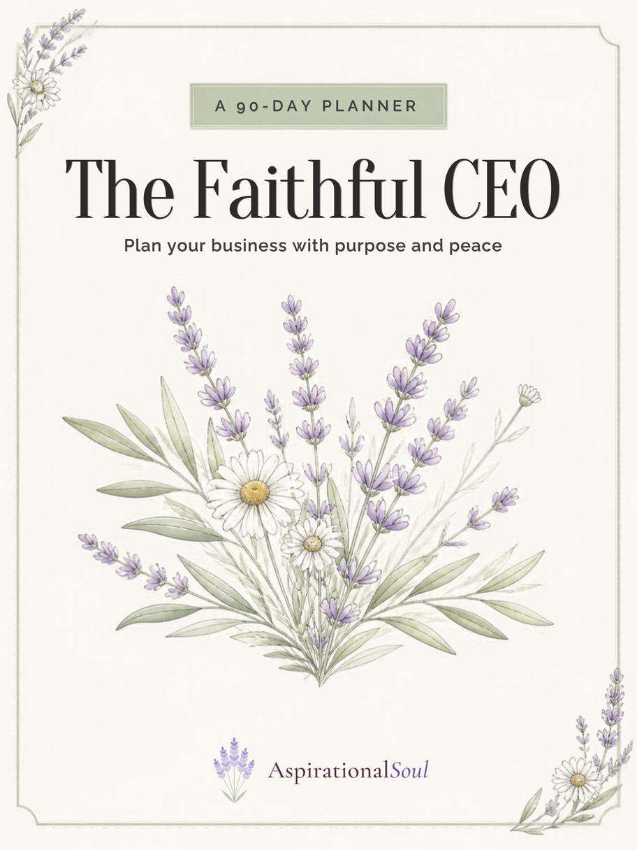 Cover of The Faithful CEO 90-day planner