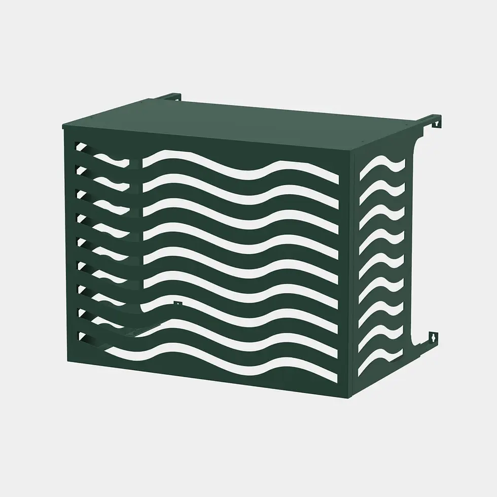 Miniature : Cache Clim Onde Vert Mousse