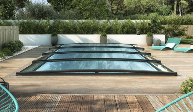 Miniature : Abri de piscine bas télescopique Néo 18