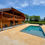 Miniature : Piscine de 7,30 x 3,90 modèle Bay 77 Ceramic de Luxe en cours d'aménagement avec notre équipe La Batisse à Rahon