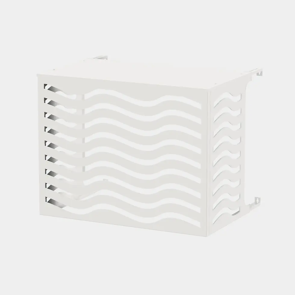 Miniature : Cache Clim Onde Gris Clair