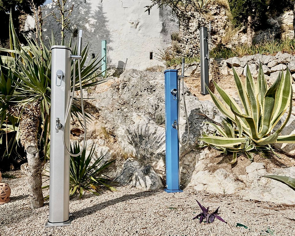 Miniature : Douche extérieure jolly go couleur bleu capri