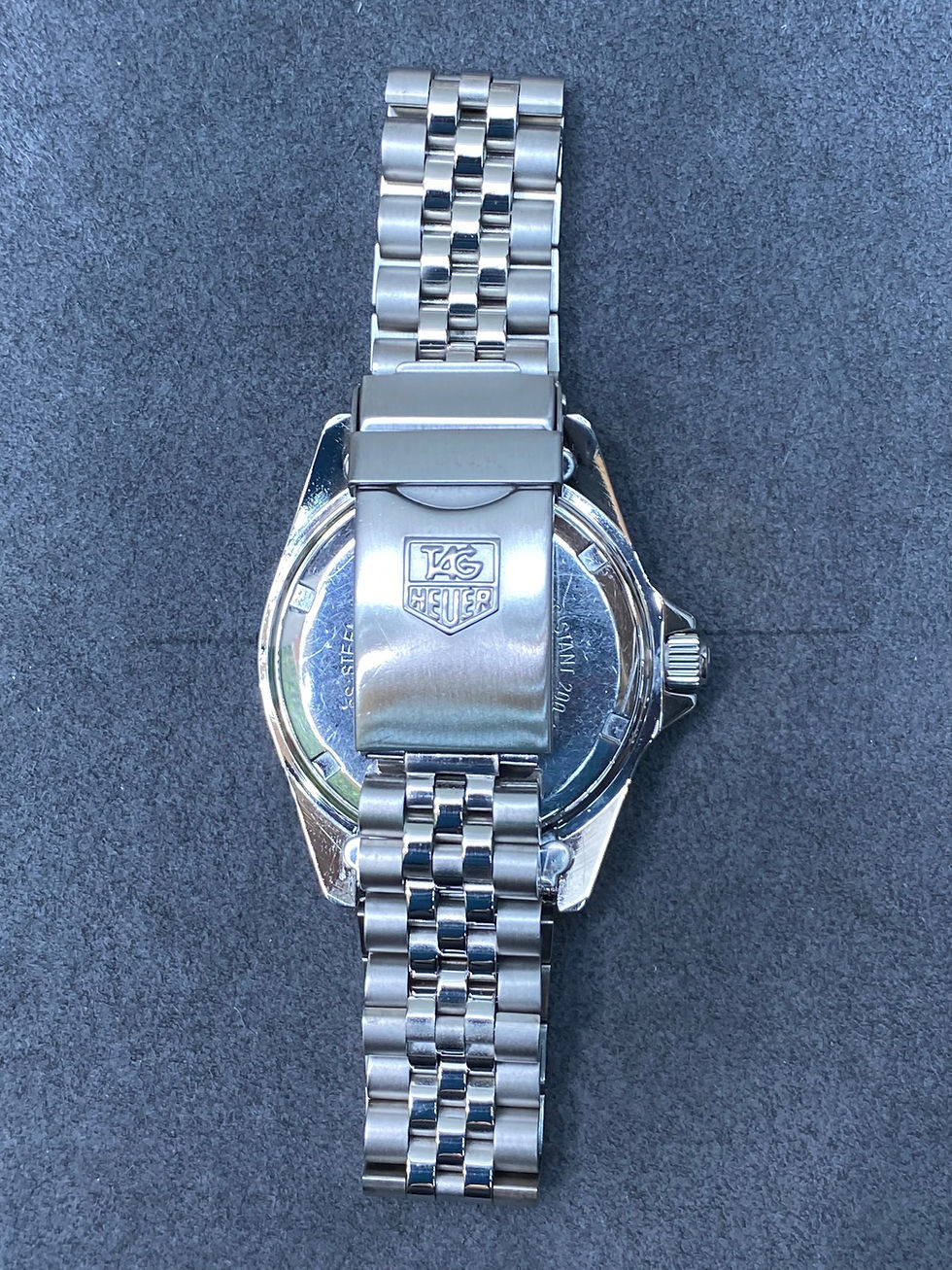 Thumbnail: 👍 Vintage TAG HEUER 1000 980.013 Black Dial 844 Monnin Dive Watch