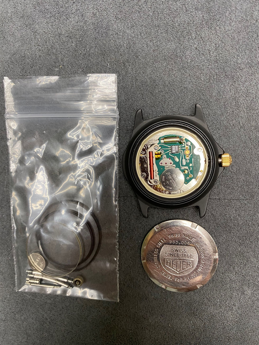 Thumbnail: 👍 Serviced Tag Heuer 2000 Black 953.006 Vintage Mens Submarine Dive Watch 