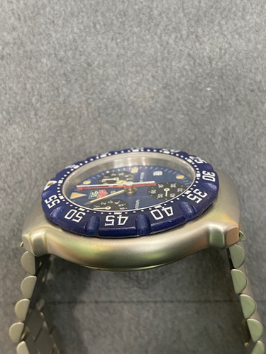 👍 Serviced Men's Tag Heuer 39mm Formula F1 Blue Chronograph