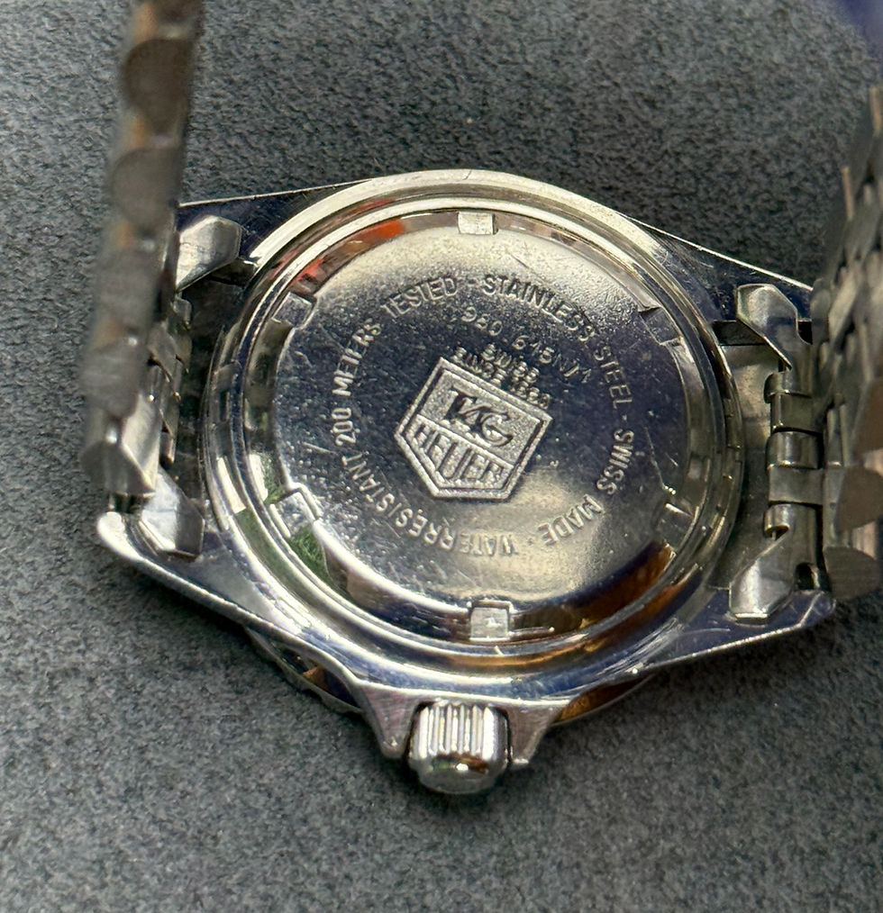 Thumbnail: 👍 Serviced TAG HEUER 1000 980.615 blue Submarine Dive Watch Ladies