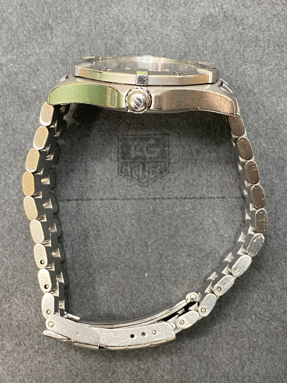 Thumbnail: 👍 Tag Heuer 2000 Gray WK1115 Vintage Mens Submarine Dive Watch