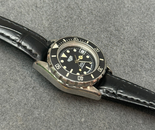 👍Vintage Small 28mm Ladies Tag Heuer 980.008 - Black 844 Style