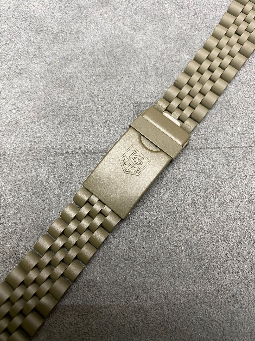 Thumbnail: Ceramic Coated Tag Heuer 1000 jubilee bracelet for Olive PVD 981.013 981.113