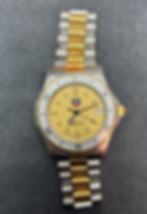 Thumbnail: 👍 TAG HEUER 2000 Series 974.006 WE1120 Full Size Dive S&G Two Tone w/Gold Dial