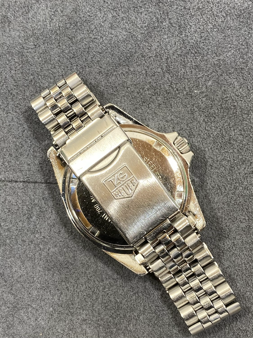 Thumbnail:  👍 Vintage TAG HEUER 1000 980.013 Black Submariner Style Dive Watch