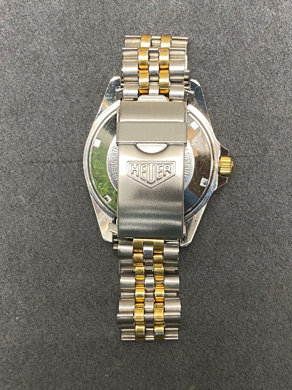 Thumbnail: 👍 Serviced Vintage TAG HEUER 1000 980.020 Black Gold  844 Monnin S&G Dive Watch