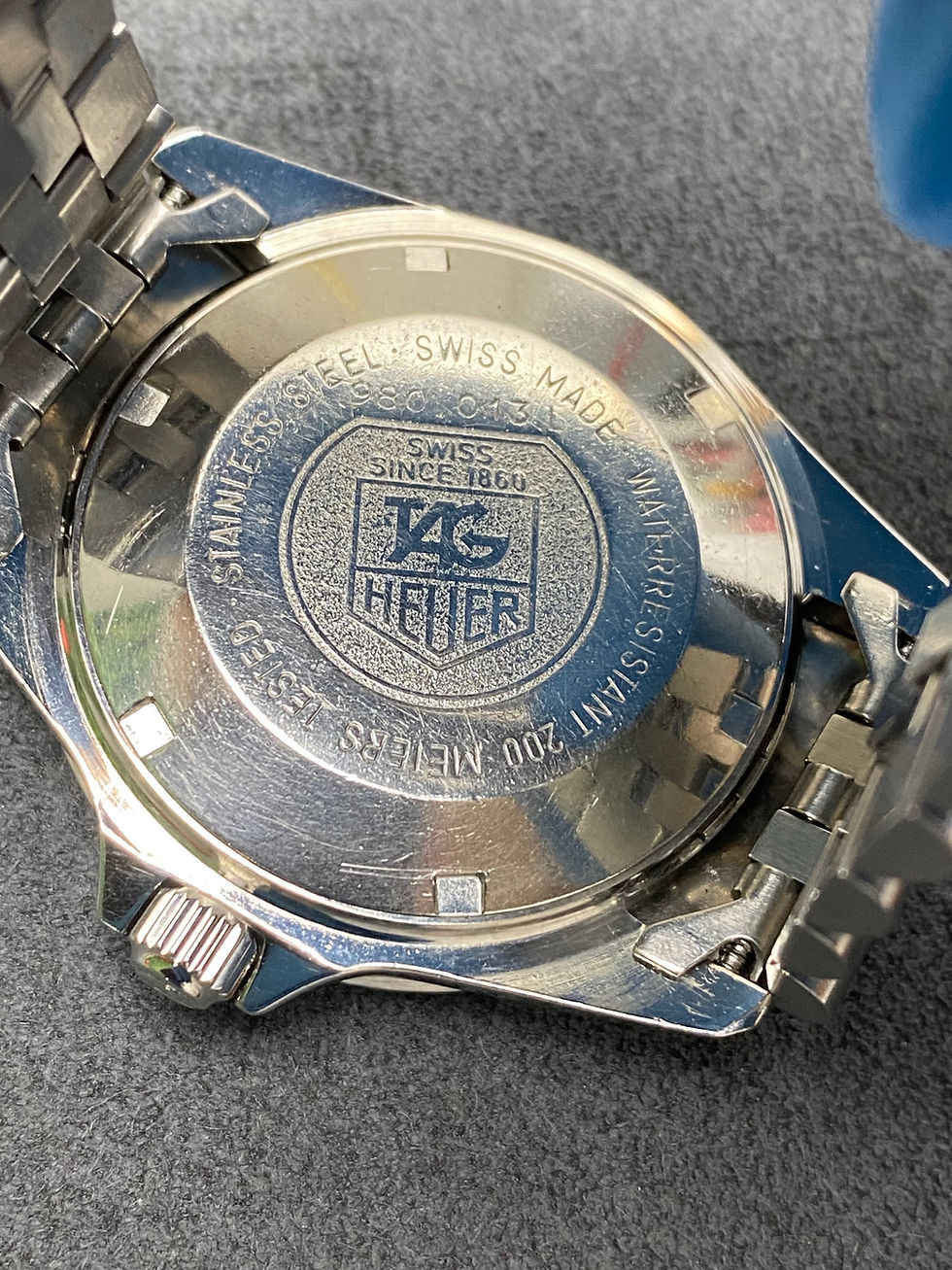 Thumbnail: 👍 Vintage TAG HEUER 1000 980.013 Black Dial 844 Monnin Dive Watch